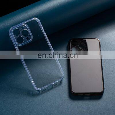 Wholesale Matt Clear Tempered Glass Protective Phone Case With TPU Inner Layer Mobile Phone Case for IPhone 12 /13