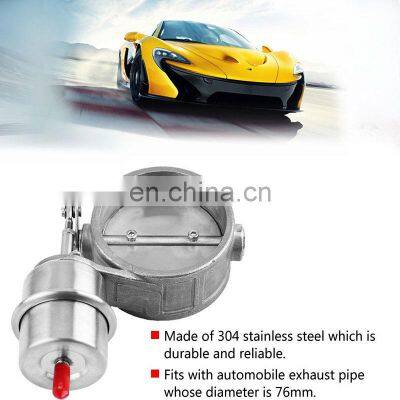 Stainless Steel 2.5 Inch Exhaust Control Valve Actuator Closed Style Vacuum Activated Exhaust Cutout 63mm photo-3