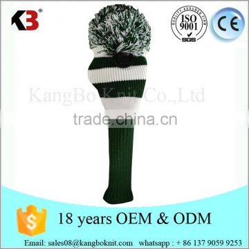 OEM embroidery logo knit golf club headcovers from China