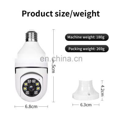 Wifi Panorama Camera Horizontal View 360 Degree CCTV Bulb Camera photo-3