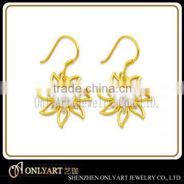 Hot Sale Gold Earrings Pearl Jewelry