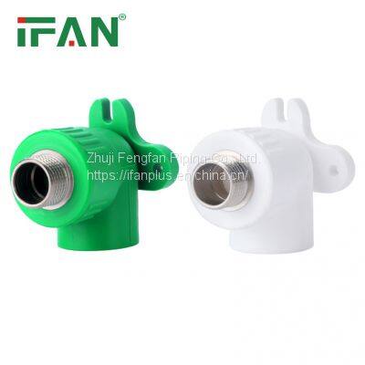 IFAN PPR Pipe Manufacture Plastic Green PPR Pipe Male Thread Elbow Fittings