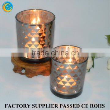 luxury scented glass cup canldle holder