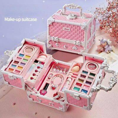 Girls Fashion Design Kids Make up Kit Pretend Cosmetic Toys for Kids Girls Beauty Set Glitter Nail Polish Eyeshdowfor Kids photo-4