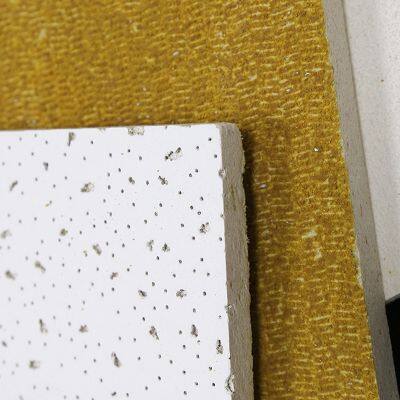 595x595mm Ceiling Tile Armstrong Ceiling Factory Acoustic Mineral Wool Panel