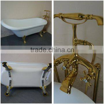 SY-1019 acrylic claw foot tub/ bathtub with feet/ acrylic clawfoot bathtub