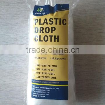 PE china manufacture drop painting cover film