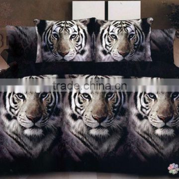 100% Polyester Disperse Printing Tiger Printed Bedding Set