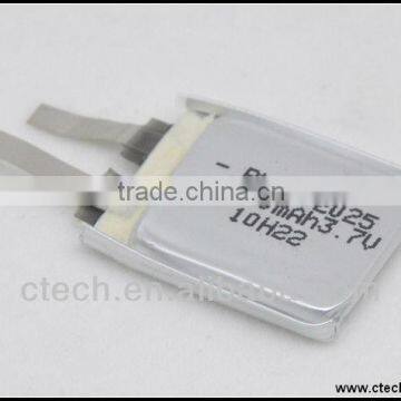 li-polymer LP402025 rechargeable battery