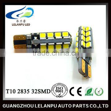 Hot sale car accessories auto led lamp T10 canbus 2835 32SMD Led car light