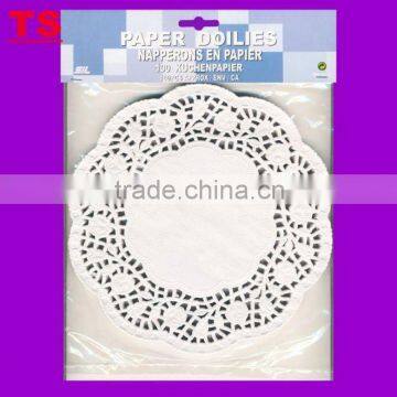 paper doilies with header card