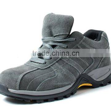Suede leather safety work shoes/Rubber sole safety shoes