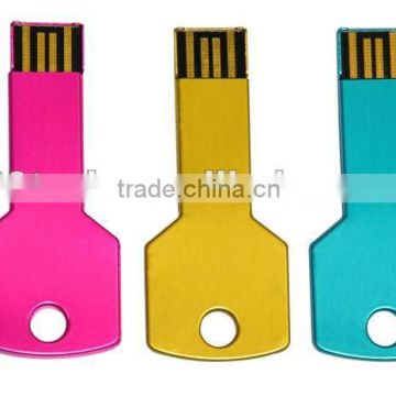 custom usb flash drive hot selling metal mini colorful key USB flash drive 2.0