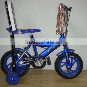 HH-K1275 EVA tire children bicycle with high back support for wholdsale