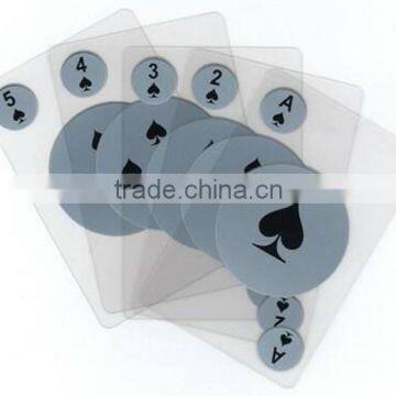 special customize transparent plastic playing card printing