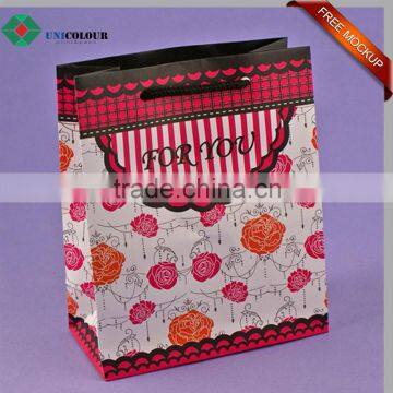 Fancy Design Custom Paper Bag for Gloves With Luxury Logo Printed photo-4