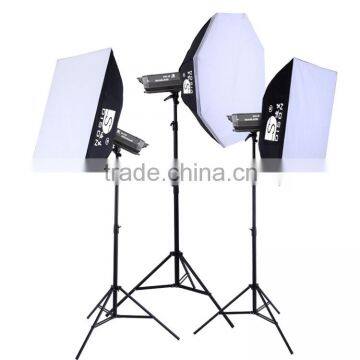 High speed portable 400w studio flash strobe kit