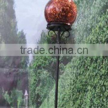 Home decor mercury red glass garden led light