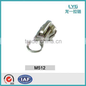 M512 OEM manufactory metal zippper fashion slider garment