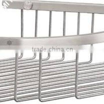 Stainless steel 304 corner shower shelf , bathroom basket , stainless steel wire shelf