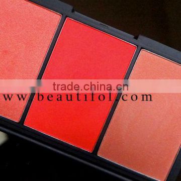 Wow! Multi-color natural blush pallet, high light blusher for cheek, OEM cosmetics powder blushes