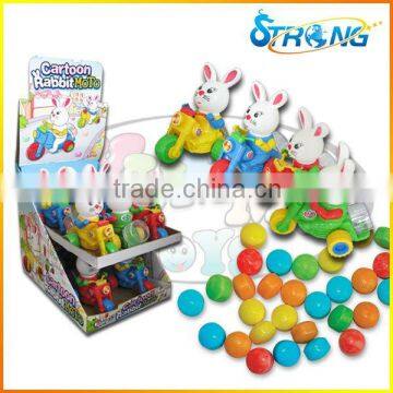 Easter Cartoon Moto Pull Back Toy Candy Easter candy toy