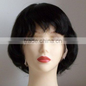 full lace curly long or short human hair wigs for black female