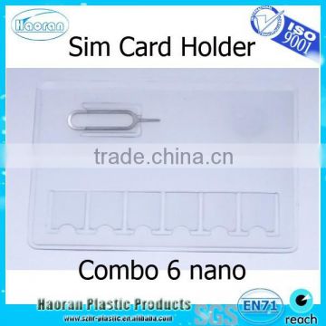 6 combo nano sim card holder wallet