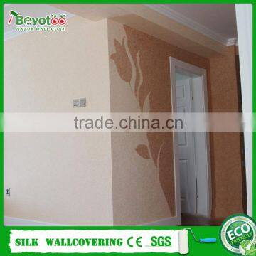 DIY Plant Fiber Wall Coating Interior Silk Plaster Wall Coat Fuji Mural Wall Covering photo-2