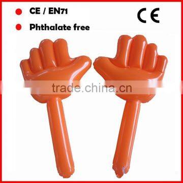 PVC inflatable hand shape cheering sticks sport event sticks with logo