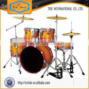 High grade professional birch wood 5-pc drum set, stage drum set