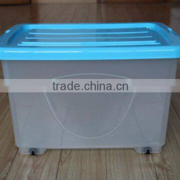 30L plastic storage box with wheels