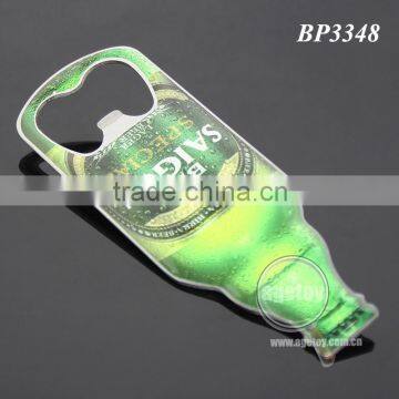 Beer Bottle Shaped Promotional Vietnam Saigon Souvenirs Printing Stainless Steel Metal Custom Beer Bottle Opener photo-5