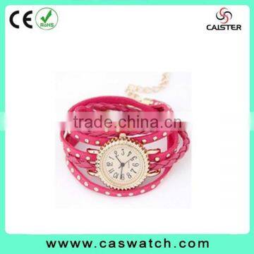 2016 Stylish Bracelet Fashion Lady Watch, Custom Made Multi-color Leather Watch, Vogue Long Strap Shiny Lady Watch photo-3