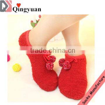 women indoor microfiber socks/ fuzzy socks/indoor fuzzy socks