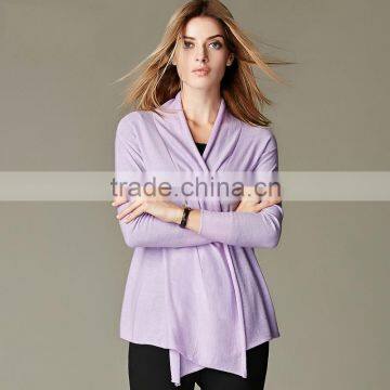 JS-16007 long sleeve women latest new design Cashmere Cardigan