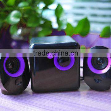 Promotional cute 2.1 PC speaker with good bass and tweeter