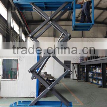 Self propelled scissor mini lift table