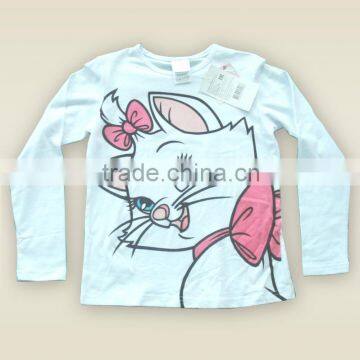 Cotton Roll-neck Long Sleeve Girl T-short Sublimation Print OEM/ODM Top Brand photo-5