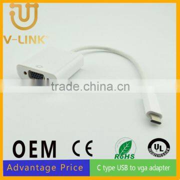 Factory price 3.1 usb line c type to VGA for mobile phone