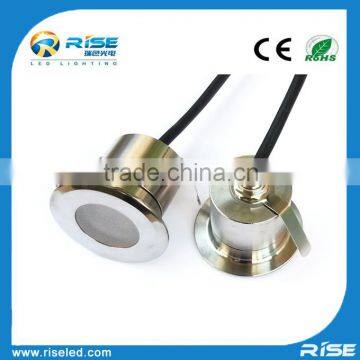 Factory price tempred glass round led recessed led step lights