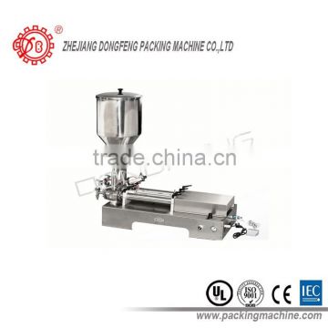 hot sale semi-automatic double nozzle paste filling machine DPF