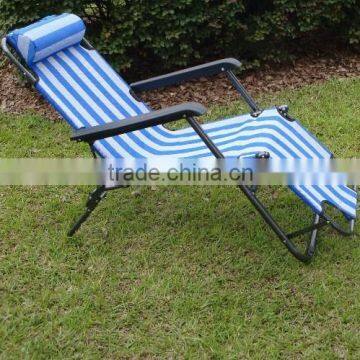 Portable folding chaise longue chair
