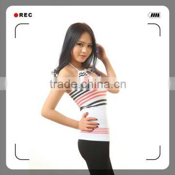 Girl's Seamless Wholesale Tank Top With Stripe photo-6
