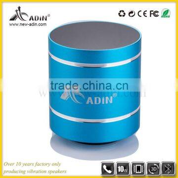 Wholesale Party Silver Bluetooth 2.1 Adin 10w Vibrating Mini Speaker photo-5
