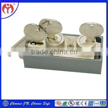 Lock smith Mechanical Dual Key Security Safe Deposit Lock Mosler 586A