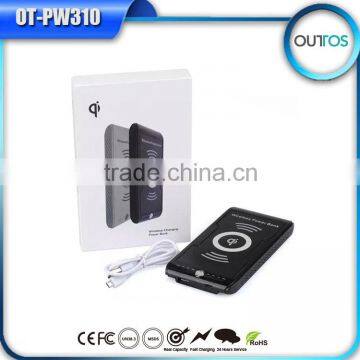 Best universal qi standard power bank wireless 8000mah for Sumsung NOTE                        
                                                                                Supplier's Choice