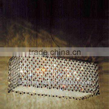 18 LIGHTS 27" Rainbow Modern Rectangular Crystal Chandelier CW4101P27C-RC