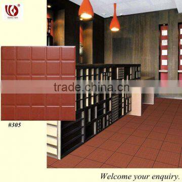 Terracotta red tiles as clay tiles (300x300mm)