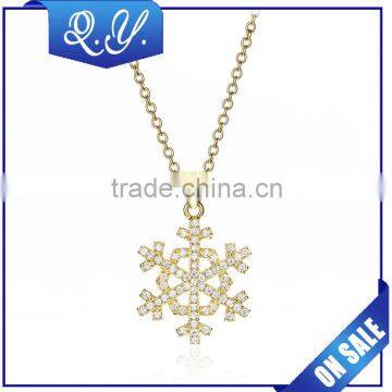 Friendship Gifts for Girls Sister Necklace Snowflake Design Pendant Jewelry